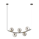 Lampa wisząca RITZ 5 BL GRAFIT 1297/5 EMIBIG