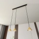 Lampa wisząca ELIT 3 BL GOLD 1329/3 EMIBIG
