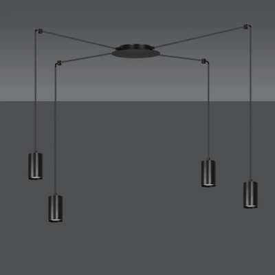 Lampa wisząca  TRAKER 4 BL/BLACK 524/4 EMIBIG