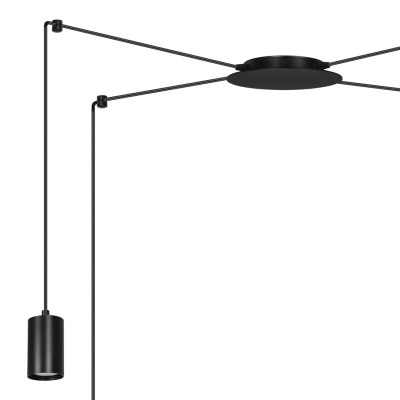 Lampa wisząca  TRAKER 4 BL/BLACK 524/4 EMIBIG