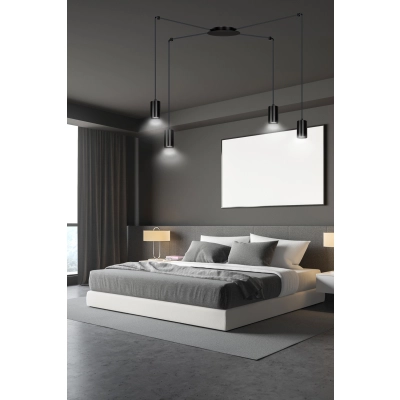 Lampa wisząca  TRAKER 4 BL/BLACK 524/4 EMIBIG