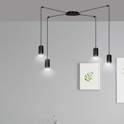 Lampa wisząca  TRAKER 4 BL/BLACK 524/4 EMIBIG
