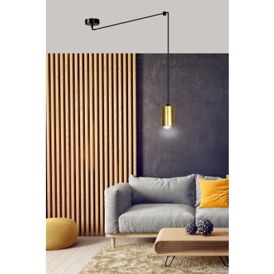 Lampa wisząca  TRAKER 1 BL/GOLD 526/1 EMIBIG