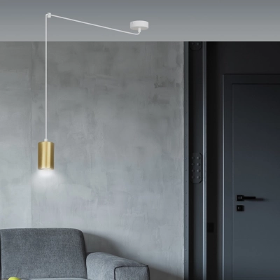 Lampa wisząca  TRAKER 1 WH/GOLD 527/1 EMIBIG