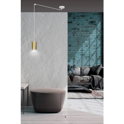Lampa wisząca  TRAKER 1 WH/GOLD 527/1 EMIBIG