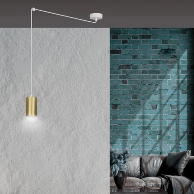 Lampa wisząca  TRAKER 1 WH/GOLD 527/1 EMIBIG