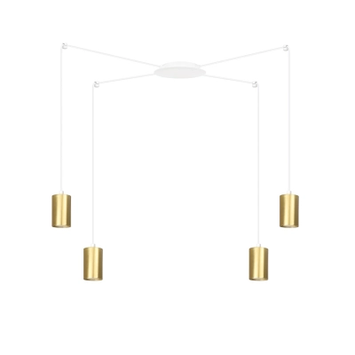 Lampa wisząca  TRAKER 4 WH/GOLD 527/4 EMIBIG
