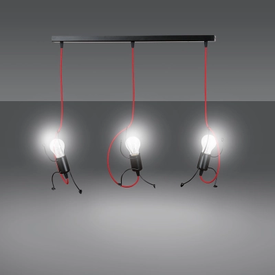 Lampa wisząca BOBI 3 BLACK 537/3 EMIBIG