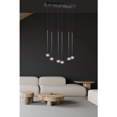 Lampa wisząca  SELTER 6 BLACK 552/6 EMIBIG