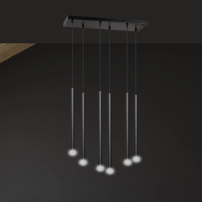 Lampa wisząca  SELTER 6 BLACK 552/6 EMIBIG
