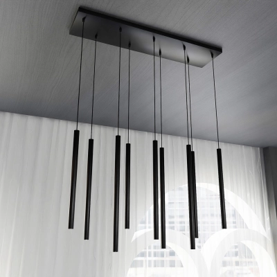 Lampa wisząca  SELTER 9 BLACK 552/9 EMIBIG