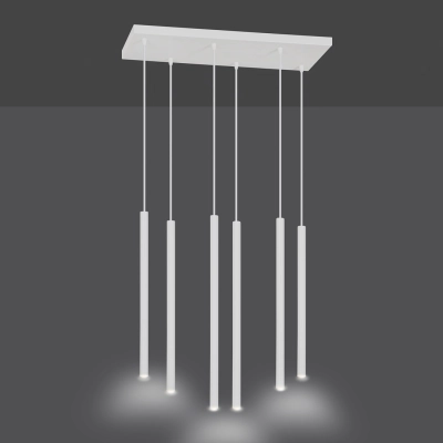 Lampa wisząca  SELTER 6 WHITE 553/6 EMIBIG