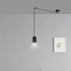 Lampa wisząca  TRAKER 1 BL/BLACK 524/1 EMIBIG