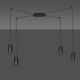 Lampa wisząca  TRAKER 4 BL/BLACK 524/4 EMIBIG