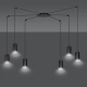 Lampa wisząca  TRAKER 6 BL/BLACK 524/6 EMIBIG