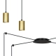 Lampa wisząca  TRAKER 4 BL/GOLD 526/4 EMIBIG