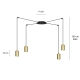 Lampa wisząca  TRAKER 4 BL/GOLD 526/4 EMIBIG