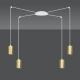 Lampa wisząca  TRAKER 4 WH/GOLD 527/4 EMIBIG