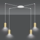 Lampa wisząca  TRAKER 4 WH/GOLD 527/4 EMIBIG