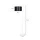 Lampa podłogowa TRAPO LP1 WH BLACK 571/1 EMIBIG