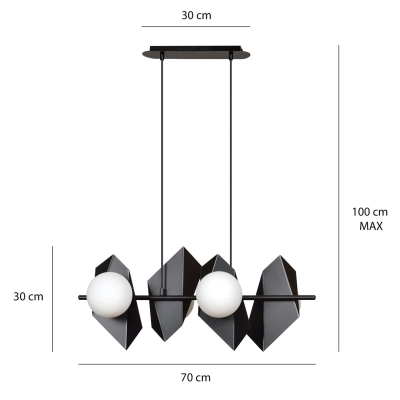 Lampa wisząca  DRIFTON 4 BLACK 636/4 EMIBIG
