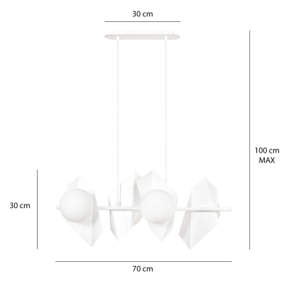Lampa wisząca  DRIFTON 4 WHITE 637/4 EMIBIG