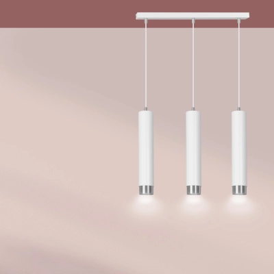Lampa wisząca  KIBO 3 WH/CHROME 641/3 EMIBIG