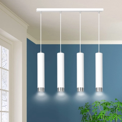 Lampa wisząca  KIBO 4 WH/CHROME 641/4 EMIBIG