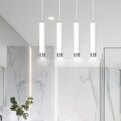 Lampa wisząca  KIBO 4 WH/CHROME 641/4 EMIBIG