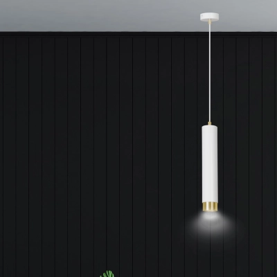 Lampa wisząca  KIBO 1 WH/GOLD 642/1 EMIBIG