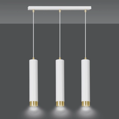 Lampa wisząca  KIBO 3 WH/GOLD 642/3 EMIBIG
