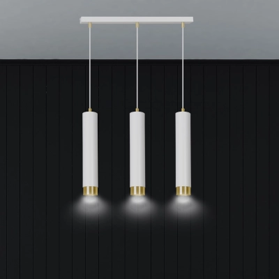 Lampa wisząca  KIBO 3 WH/GOLD 642/3 EMIBIG