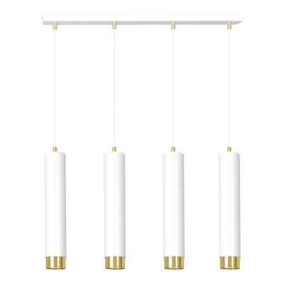Lampa wisząca  KIBO 4 WH/GOLD 642/4 EMIBIG