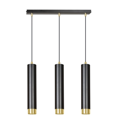 Lampa wisząca  KIBO 3 BL/GOLD 644/3 EMIBIG