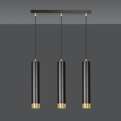 Lampa wisząca  KIBO 3 BL/GOLD 644/3 EMIBIG