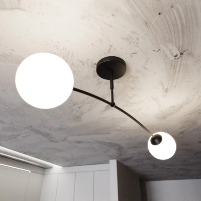 Lampa sufitowa  PREGOS 2 BLACK 670/2 EMIBIG