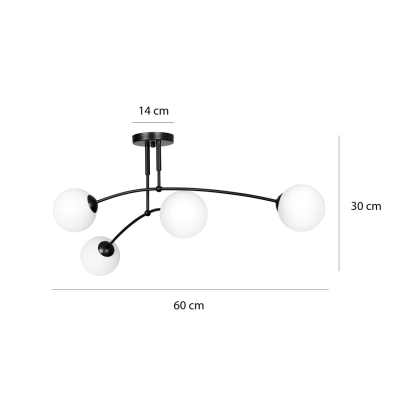 Lampa sufitowa  PREGOS 4 WHITE 671/4 EMIBIG