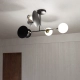 Lampa sufitowa  MINERVA 4 BLACK 612/4 EMIBIG