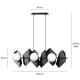 Lampa wisząca  DRIFTON 6 BLACK 636/6 EMIBIG