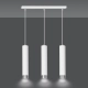 Lampa wisząca  KIBO 3 WH/CHROME 641/3 EMIBIG