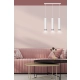 Lampa wisząca  KIBO 3 WH/CHROME 641/3 EMIBIG