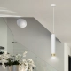 Lampa wisząca  KIBO 1 WH/GOLD 642/1 EMIBIG