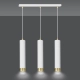 Lampa wisząca  KIBO 3 WH/GOLD 642/3 EMIBIG