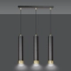 Lampa wisząca  KIBO 3 BL/GOLD 644/3 EMIBIG
