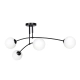 Lampa sufitowa  PREGOS 4 BLACK 670/4 EMIBIG
