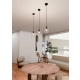 Lampa wisząca  ISTAR 1 BL TRANSPARENT 679/1 EMIBIG