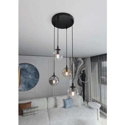 Lampa wisząca  COSMO 4 BL PREMIUM MIX 714/4PREM EMIBIG