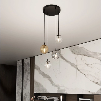 Lampa wisząca  COSMO 4 BL PREMIUM MIX 714/4PREM EMIBIG