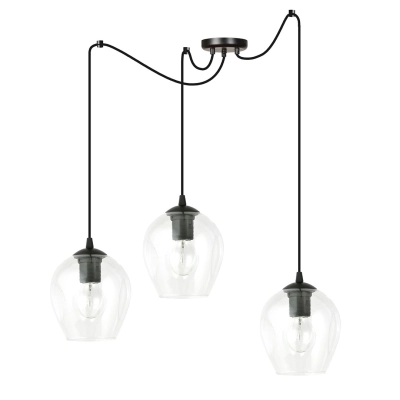 Lampa wisząca  LEVEL 3 BL TRANSPARENT 756/3 EMIBIG