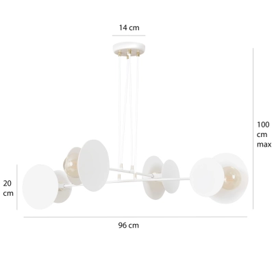 Lampa wisząca IDEA 4 WHITE 793/4 EMIBIG